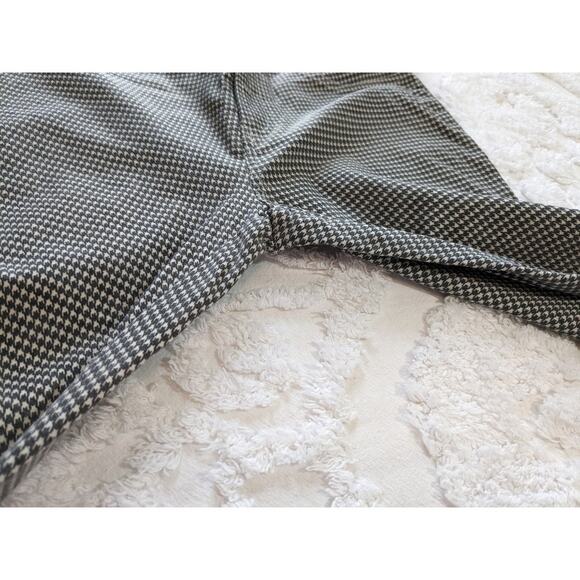 Miss Love Mid-Rise Structured Stretch Leggings Gray Ivory Houndstooth Size Small - Picture 7 of 9